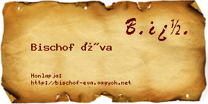 Bischof Éva névjegykártya
